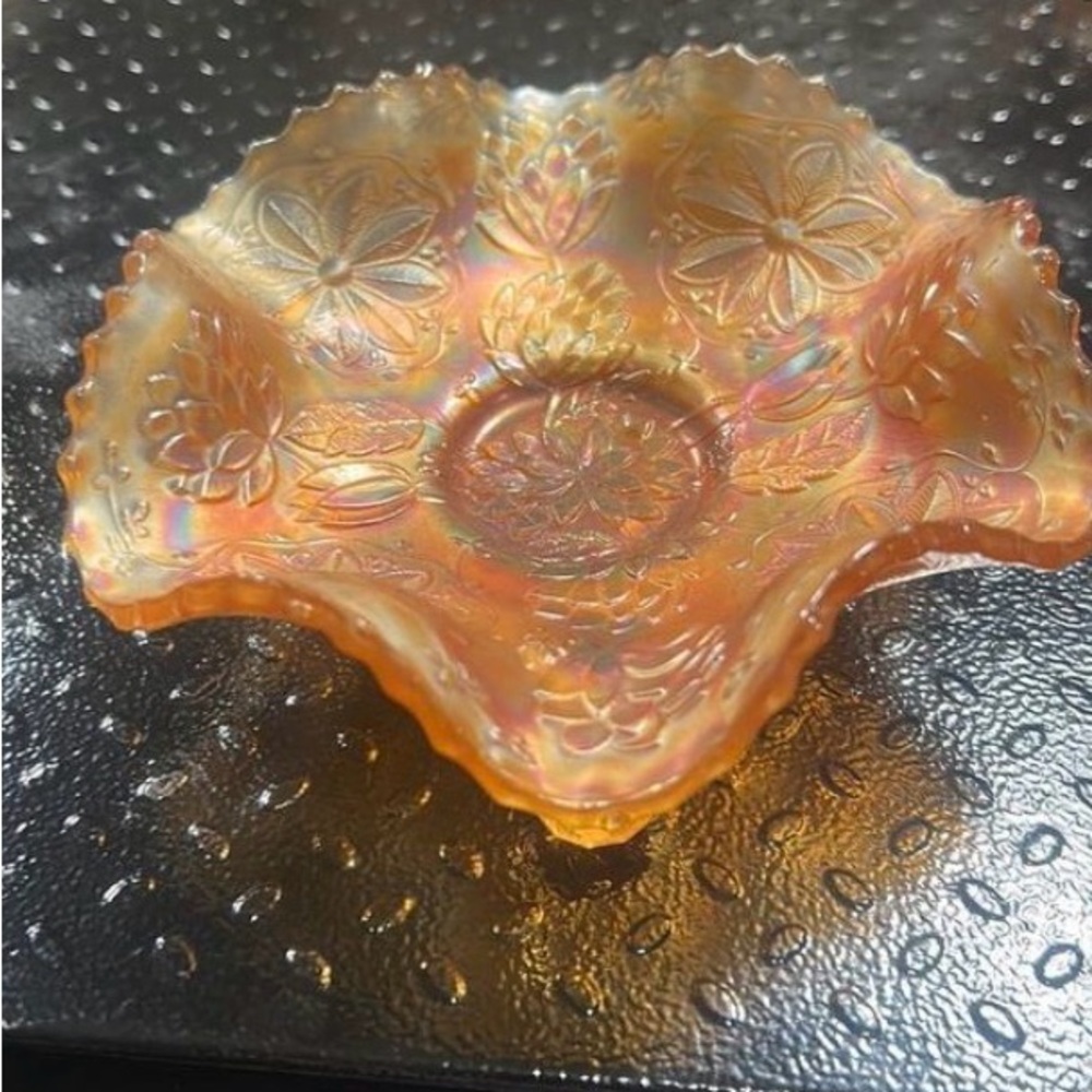 Carnival Glass Trinket Dish